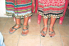malaysia borneo festival - Silver anklets of the Iban