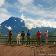 Watching Mt Kinabalu