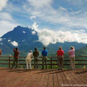 Watching Mt Kinabalu